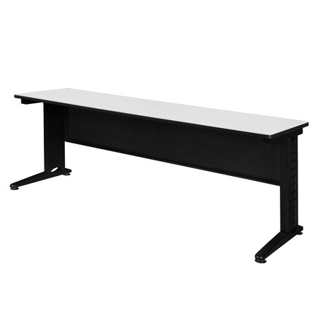 Regency Fusion Training Tables, 84 W, 24 L, 29 H, Wood, Metal Top, White MFTT8424WH